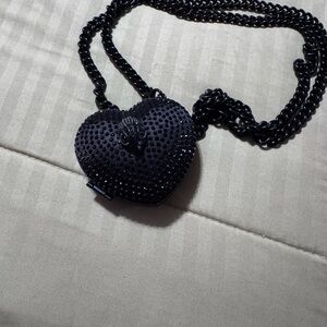 Kurt Geiger Black Heart Crossbody Bag